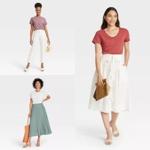 14. Four Women's Short Sleeve Slim Fit Casual T-Shirt - A New Day